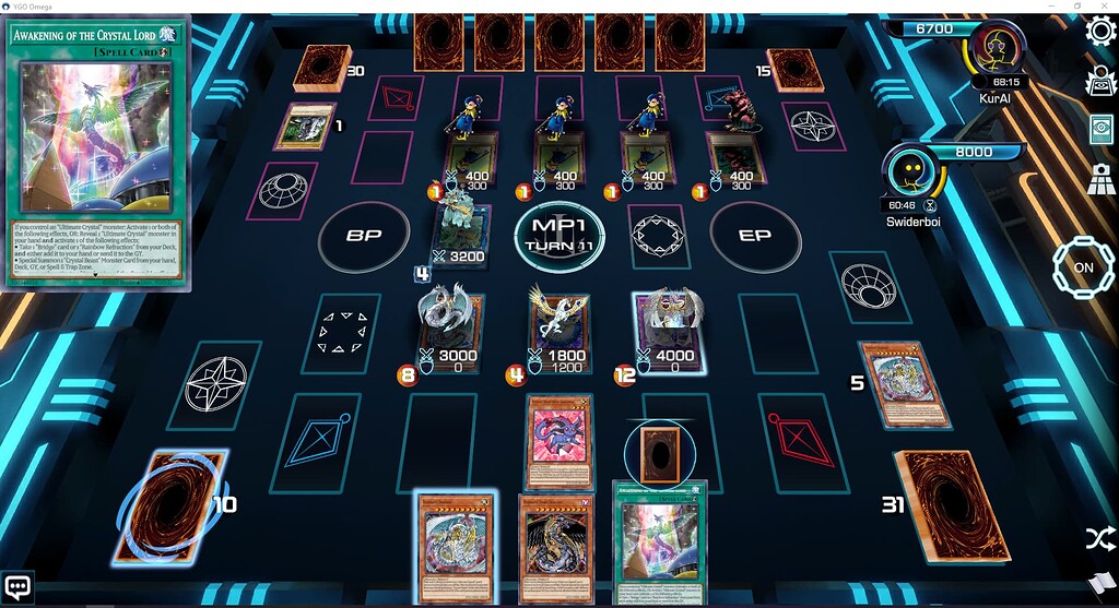 Awakening of the Crystal Lord doesn't work properly - Bugs - Duelists Unite