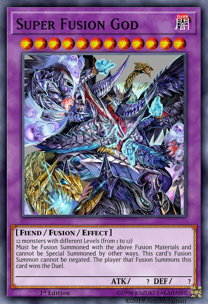 Super Fusion God - Custom Cards - Duelists Unite