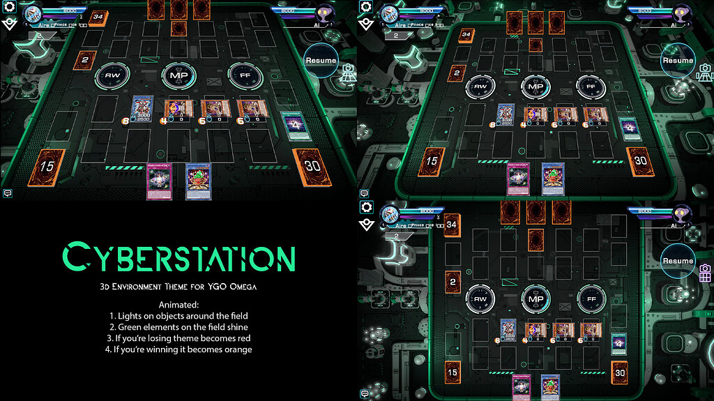 Wave 2 of Premium Themes for YGO Omega by Aire Customization
