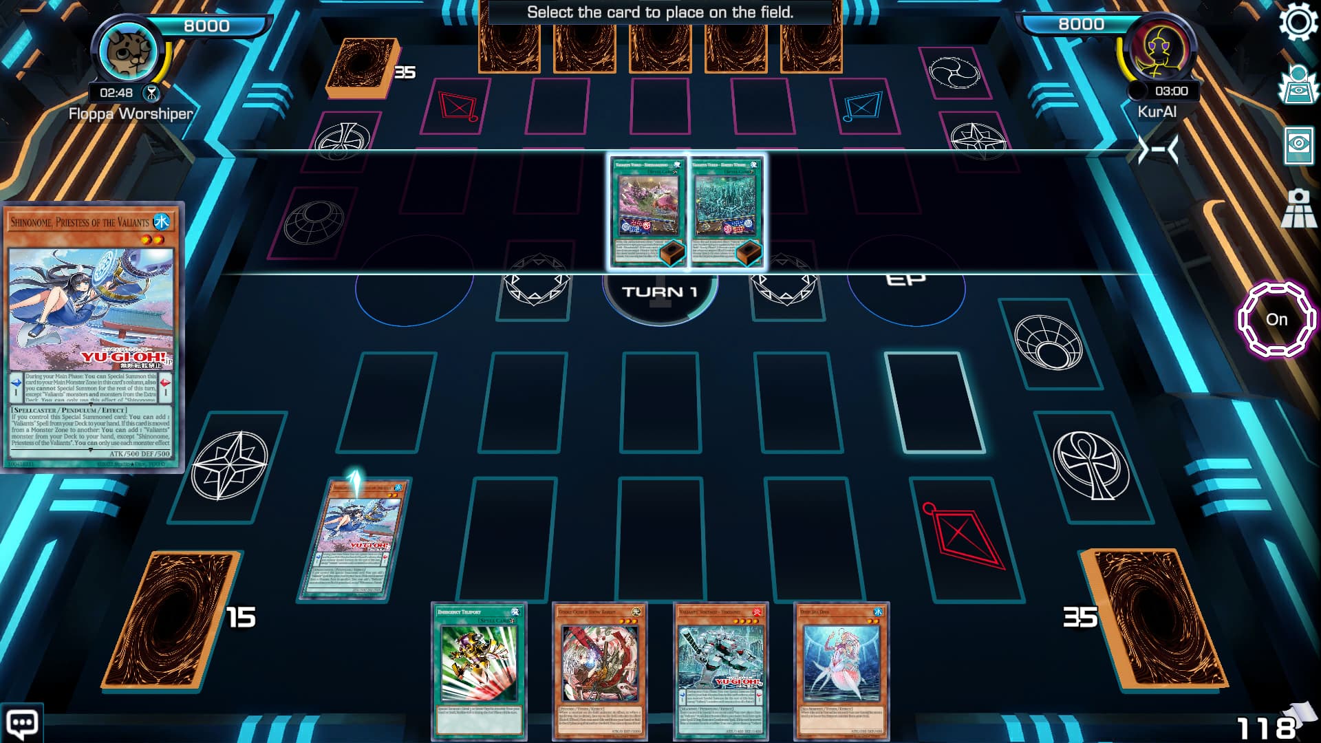 Valiants don't work properly - Bugs - Duelists Unite